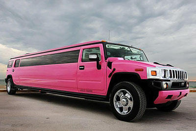 Pinke Stretchlimousine Frankfurt