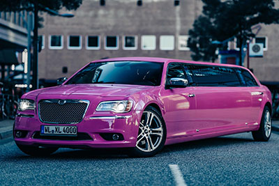 Pinke Stretchlimousine Hamburg