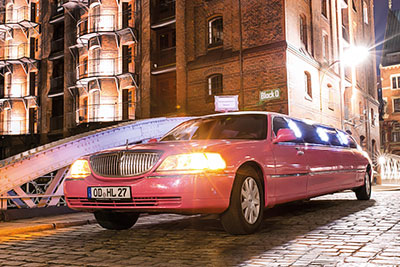 Pinke Stretchlimousine Hamburg